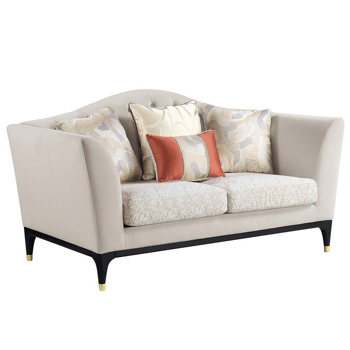 tayden-loveseat-with-4-pillows-beige-velvet