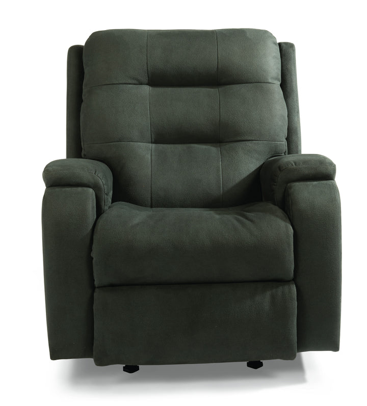 Flexsteel 2810-51L Arlo  Power Rocking Recliner With Power Headrest & Lumbar  Dark Gray
