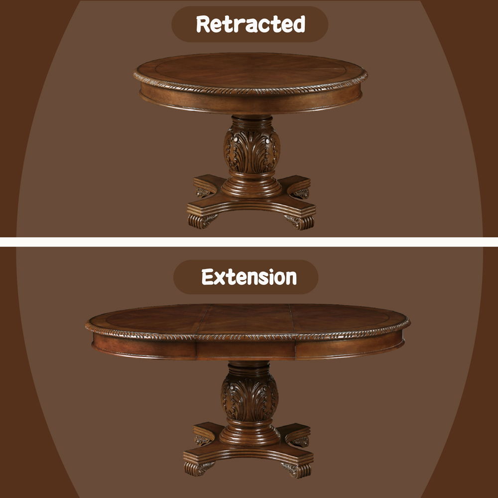 Chateau De Ville - Round Dining Table - Cherry