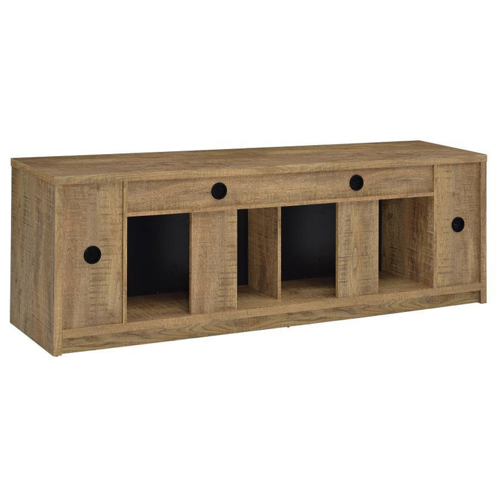 Eddy - 79" 2 - Door TV Stand Fireplace Media Console - Mango Fireplace TV Stand modern furniture Contempo Furniture
