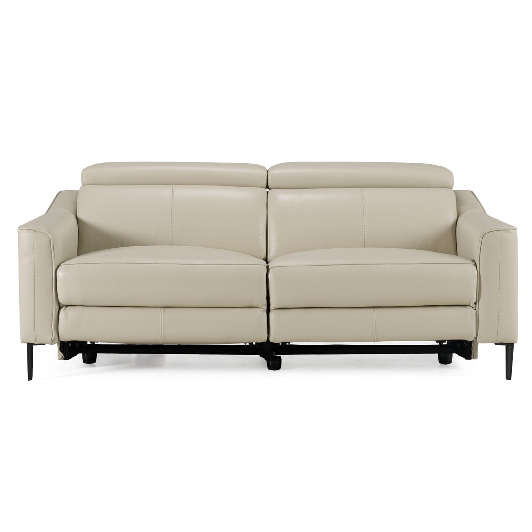 Eden  Modern Grey Leather Sofa
