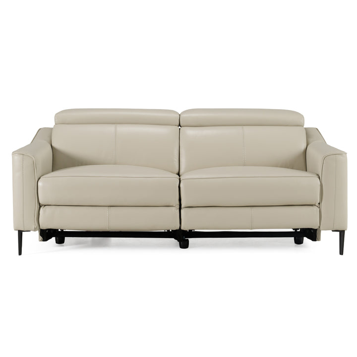 Eden  Modern Grey Leather Sofa
