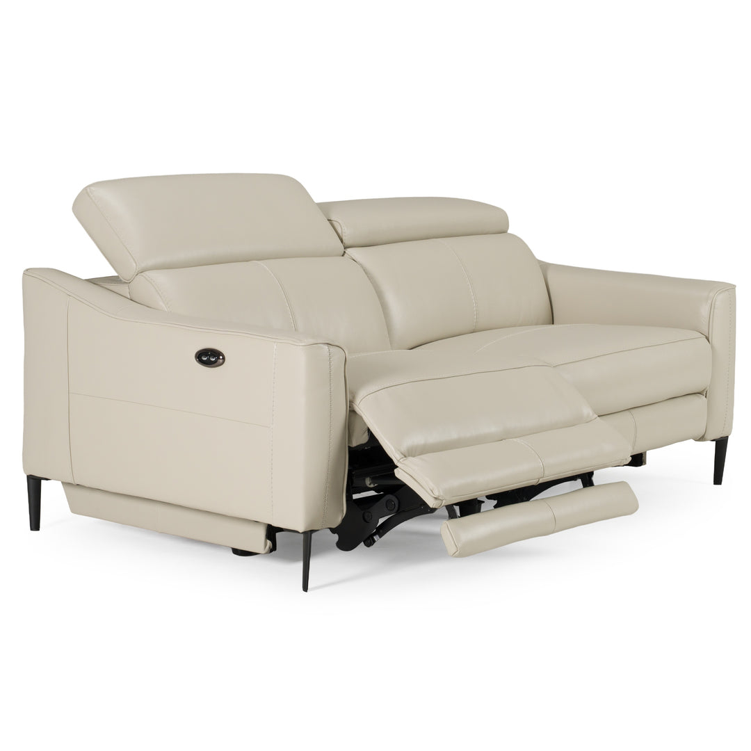 Eden  Modern Grey Leather Sofa