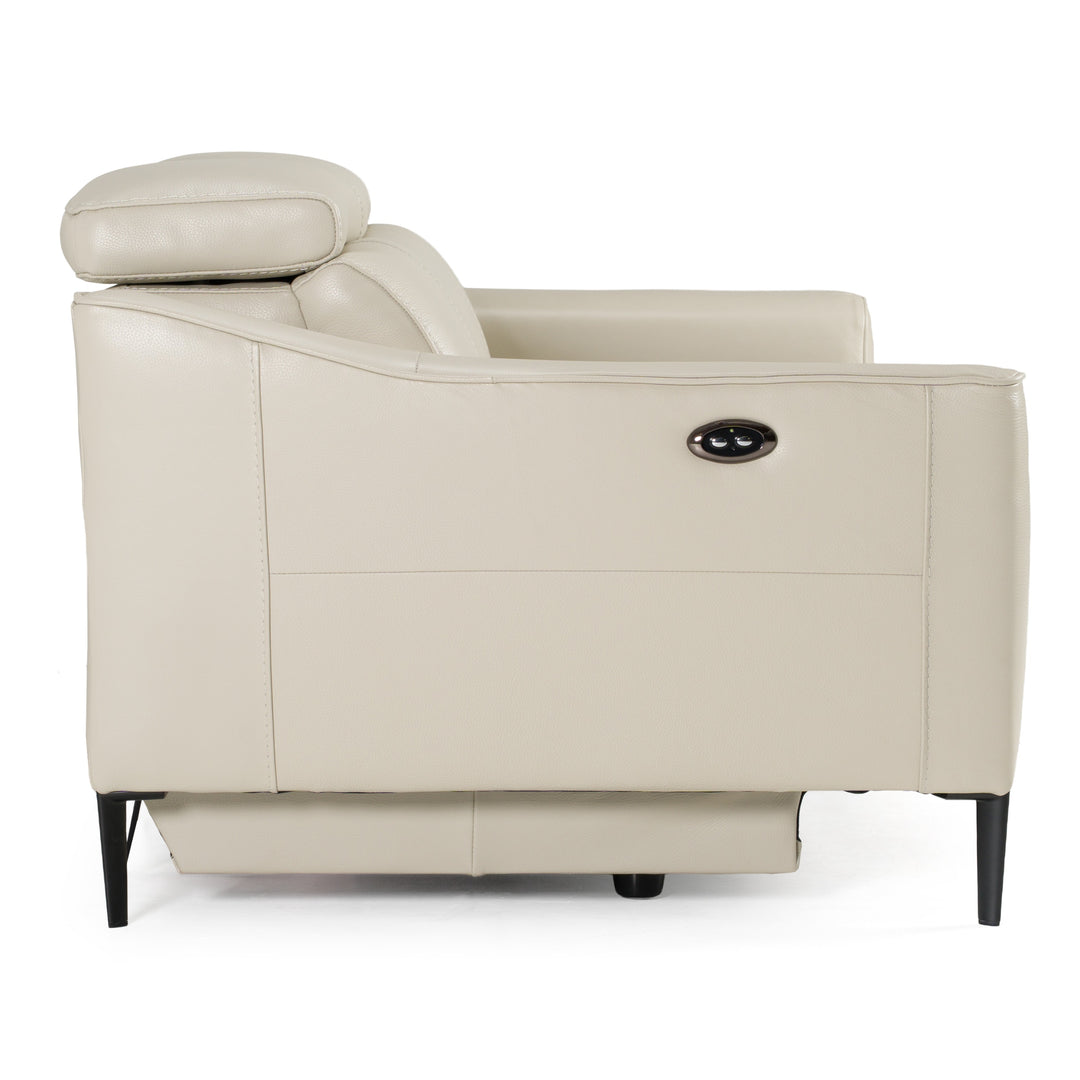 Eden  Modern Grey Leather Sofa