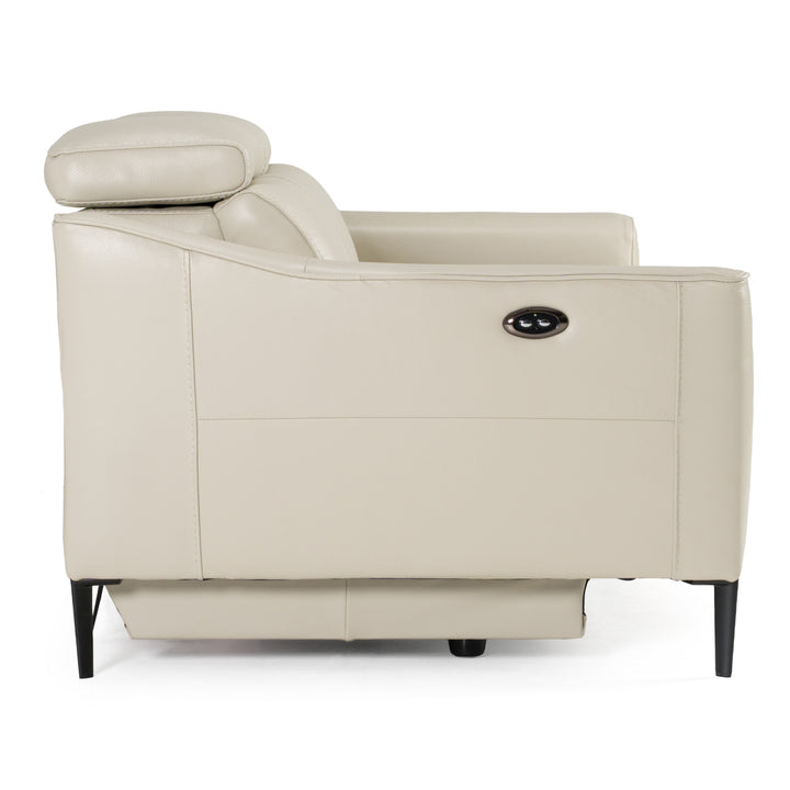 Eden  Modern Grey Leather Sofa