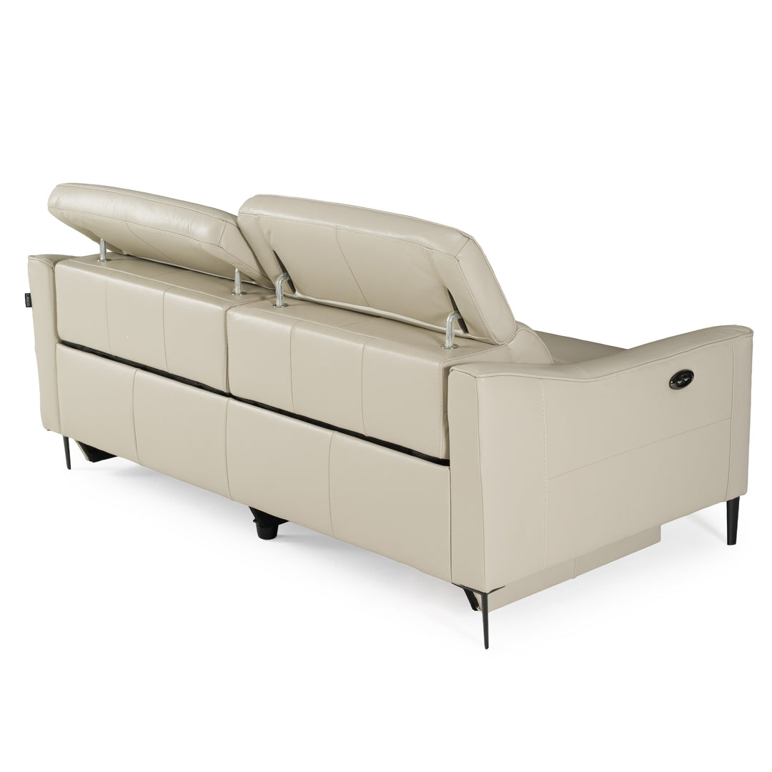 Eden  Modern Grey Leather Sofa