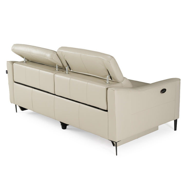 Eden  Modern Grey Leather Sofa