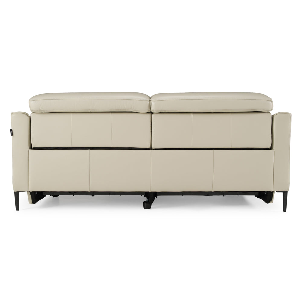 Eden - Modern Grey Leather Sofa - View 5