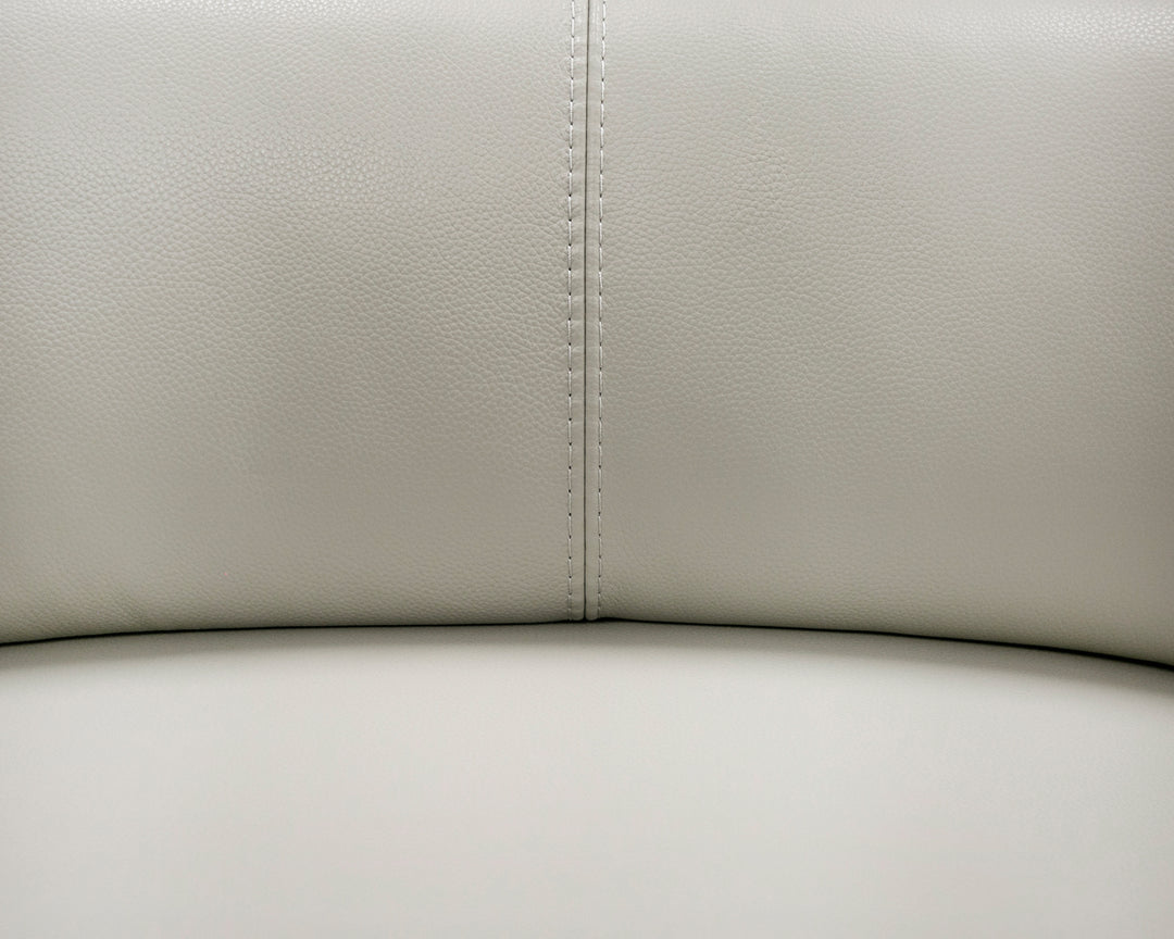 Eden  Modern Grey Leather Armchair