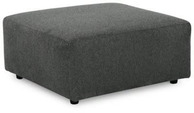 Edenfield Oversized Accent Ottoman - Dark Gray | Ashley Furniture