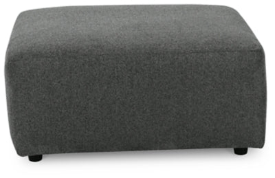 Edenfield Oversized Accent Ottoman - Dark Gray Accent Ottoman modern furniture Contempo Furniture