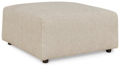 Edenfield Oversized Accent Ottoman - Pearl Silver | Ashley Furniture