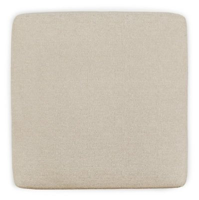 Edenfield Oversized Accent Ottoman - Pearl Silver Accent Ottoman modern furniture Contempo Furniture