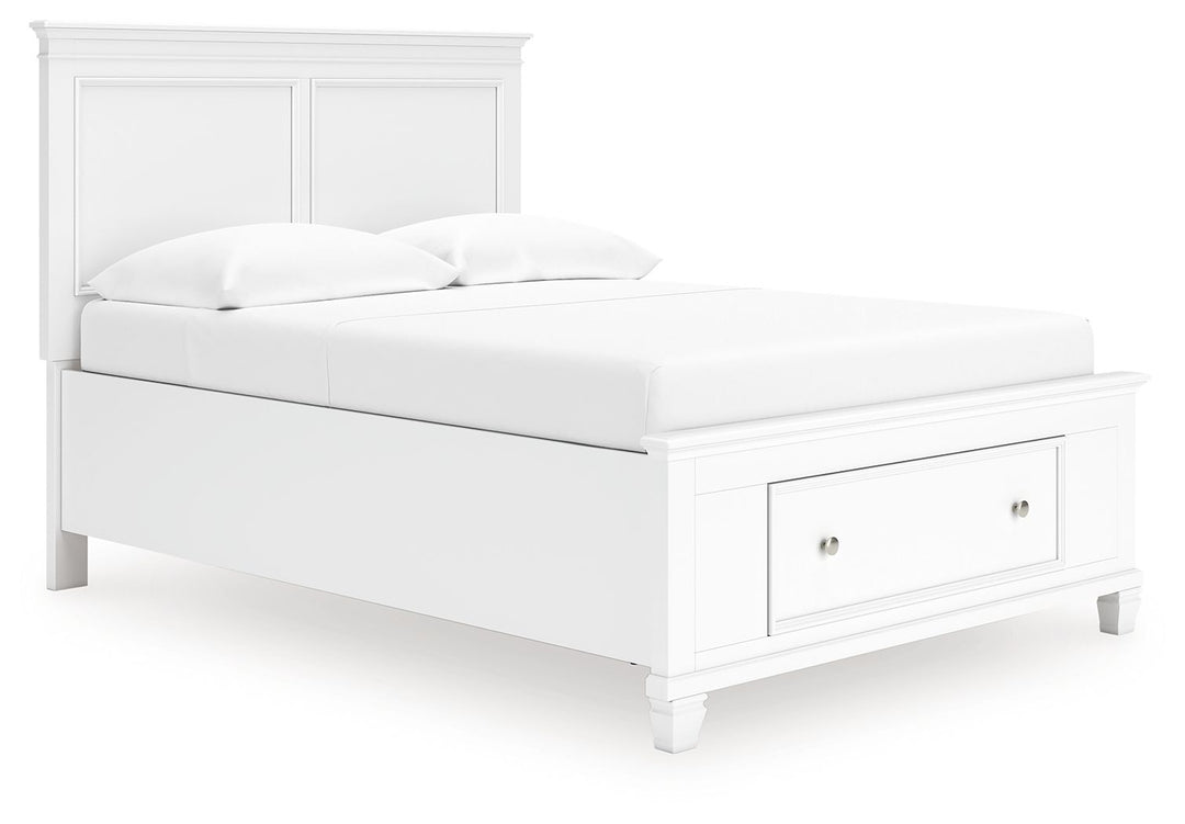 Fortman - Full Panel Storage Bed - White by Ashley Furniture product image