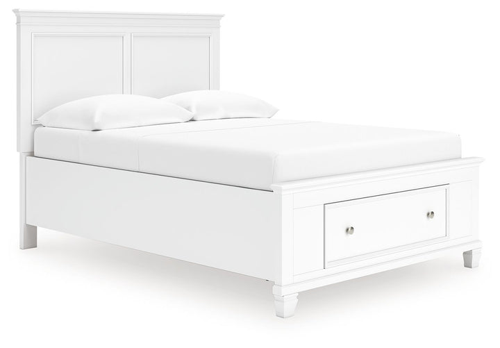 Fortman - Full Panel Storage Bed - White by Ashley Furniture product image