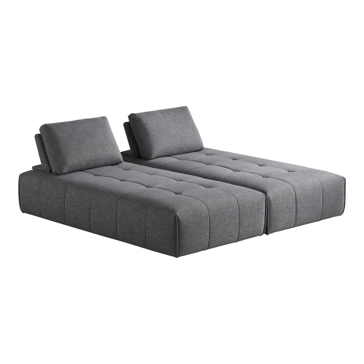 Edgar - Modern Grey Fabric Modular Sectional Sofa