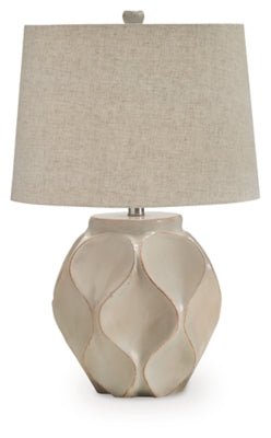 Edselham Table Lamp - Beige Table Lamp modern furniture Contempo Furniture
