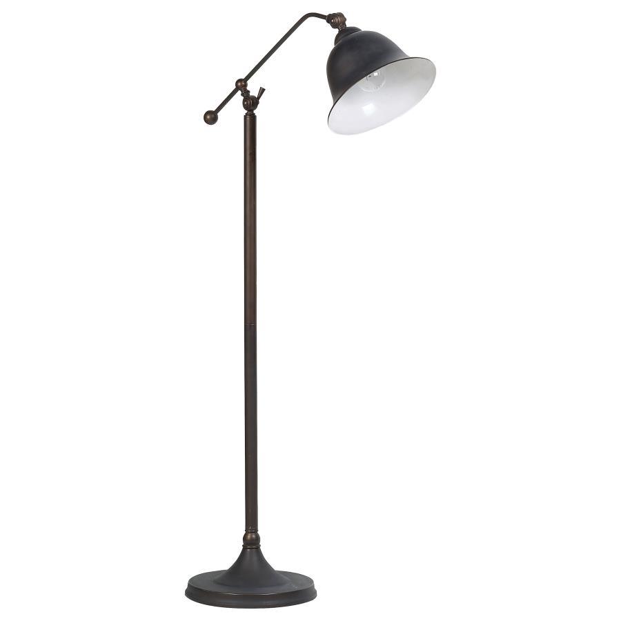 Eduardo - Bell Down Bridge Floor Lamp - Dark Bronze Floor Lamps modern furniture Contempo Furniture