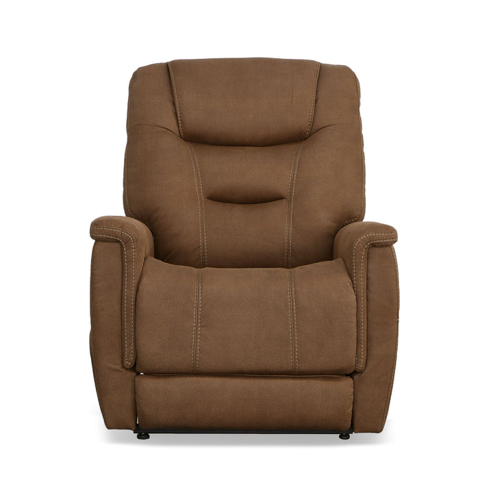 Shaw Fabric Power Lift Recliner with Power Headrest &amp; Lumbar in Russet