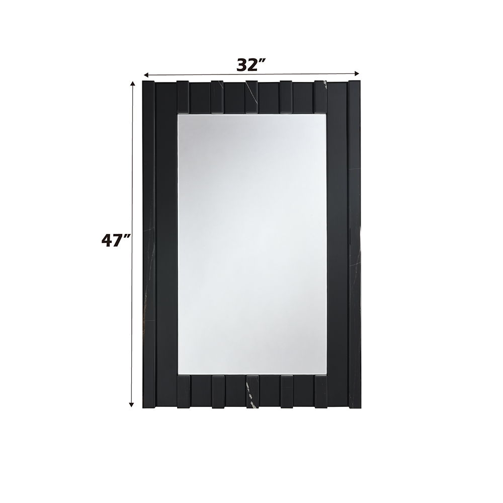 Drisana - Accent Mirror - Black Mirrored