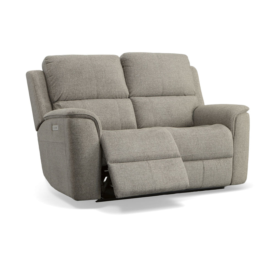 Flexsteel 1041-60PH-42501 Henry  Power Reclining Loveseat With Power Headrests & Lumbar  Fog