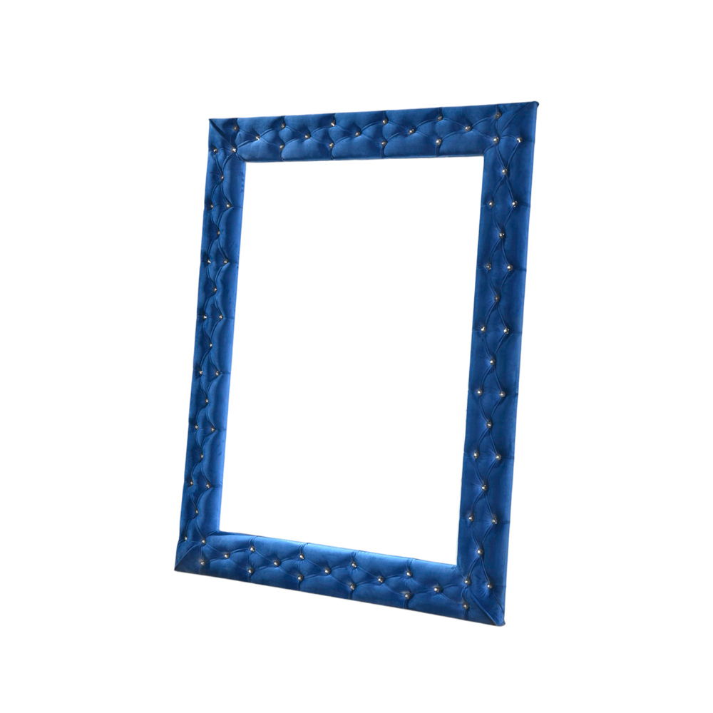 Dante - Accent Floor Mirror - Blue Velvet