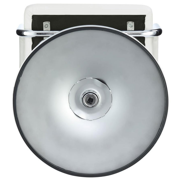 Palomar - Adjustable Height Bar Stool - White And Chrome