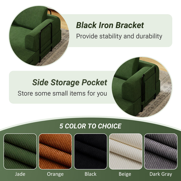 corduroy-convertible-sleeper-sofa-bed-with-pillow-jade
