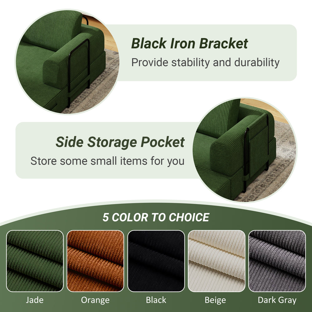 corduroy-convertible-sleeper-sofa-bed-with-pillow-jade