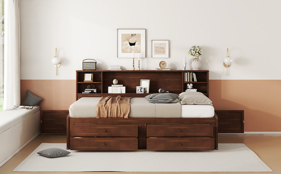 wooden-captain-bed-with-built-in-storage-shelves-4-drawers-and-2-cabinets-antique-brown-full-size