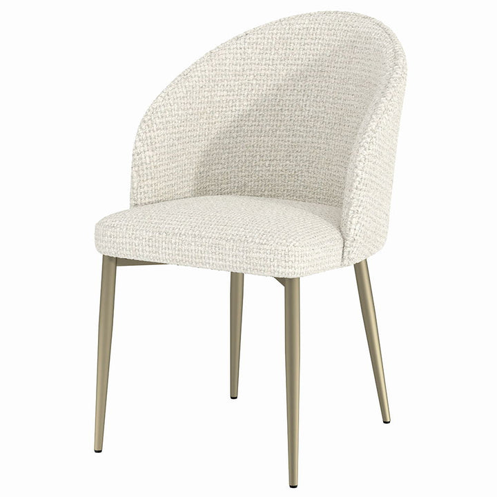 Cora - Side Chair Set of 2) - White Fabric