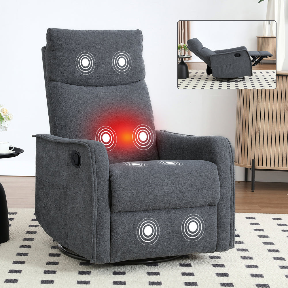 heat-massage-manual-recliner-chair-with-rocker-and-swivel-grey-fabric