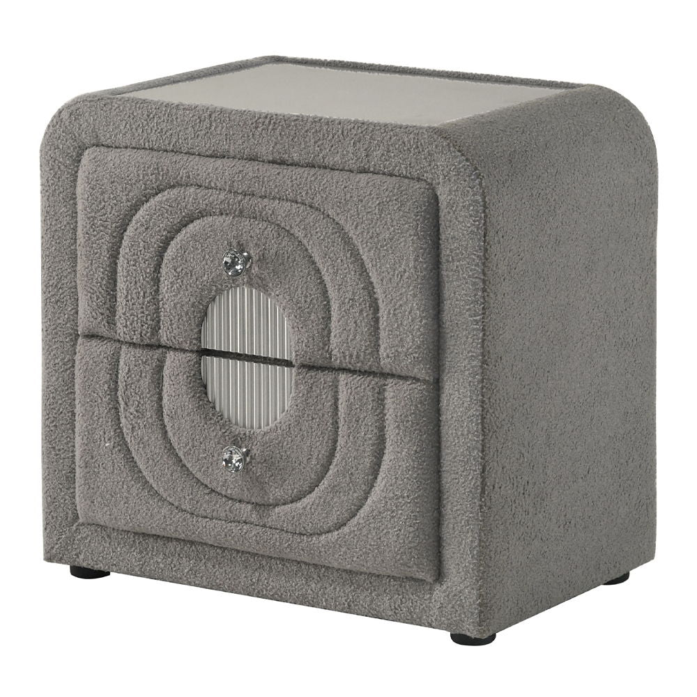 shelyn-nightstand-gray-teddy-sherpa-chrome