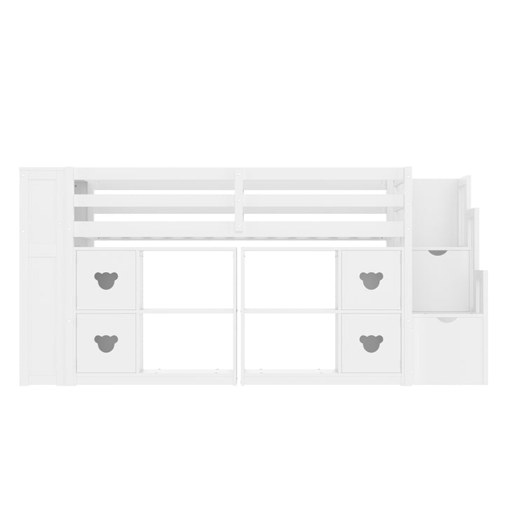 solid-low-twin-loft-bed-with-storage-cabinets-staircase-drawers-led-lights-white