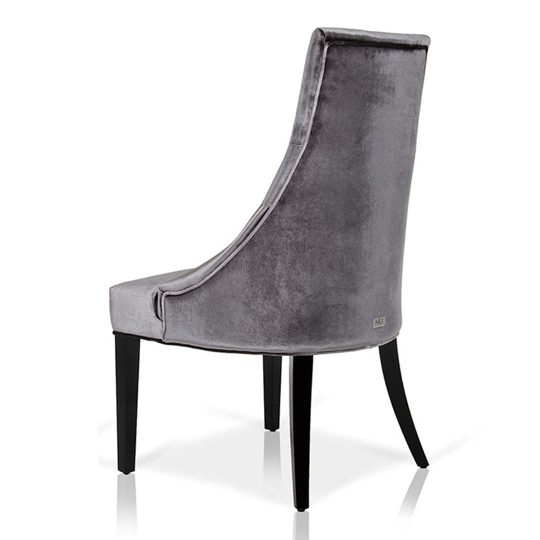 Charlotte - Black Velour Dining Chair (Set of 2)