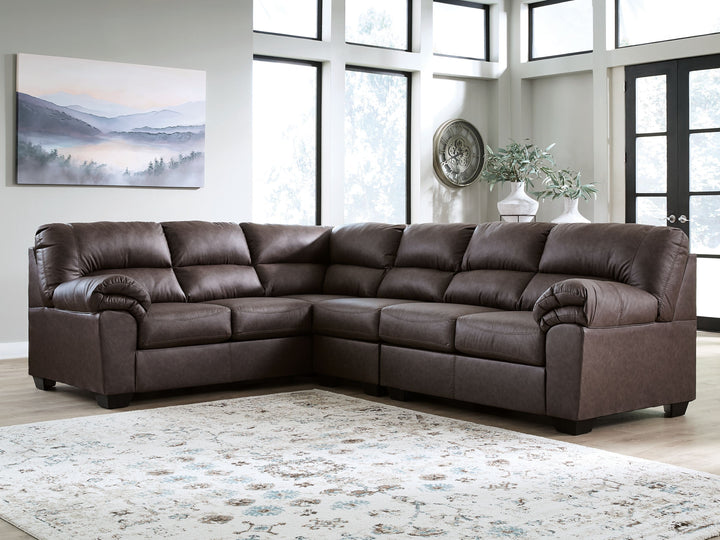 WillowBend - 3-Piece Sectional With LAF Sofa With Corner Wedge - Umber by Ashley Furniture product image