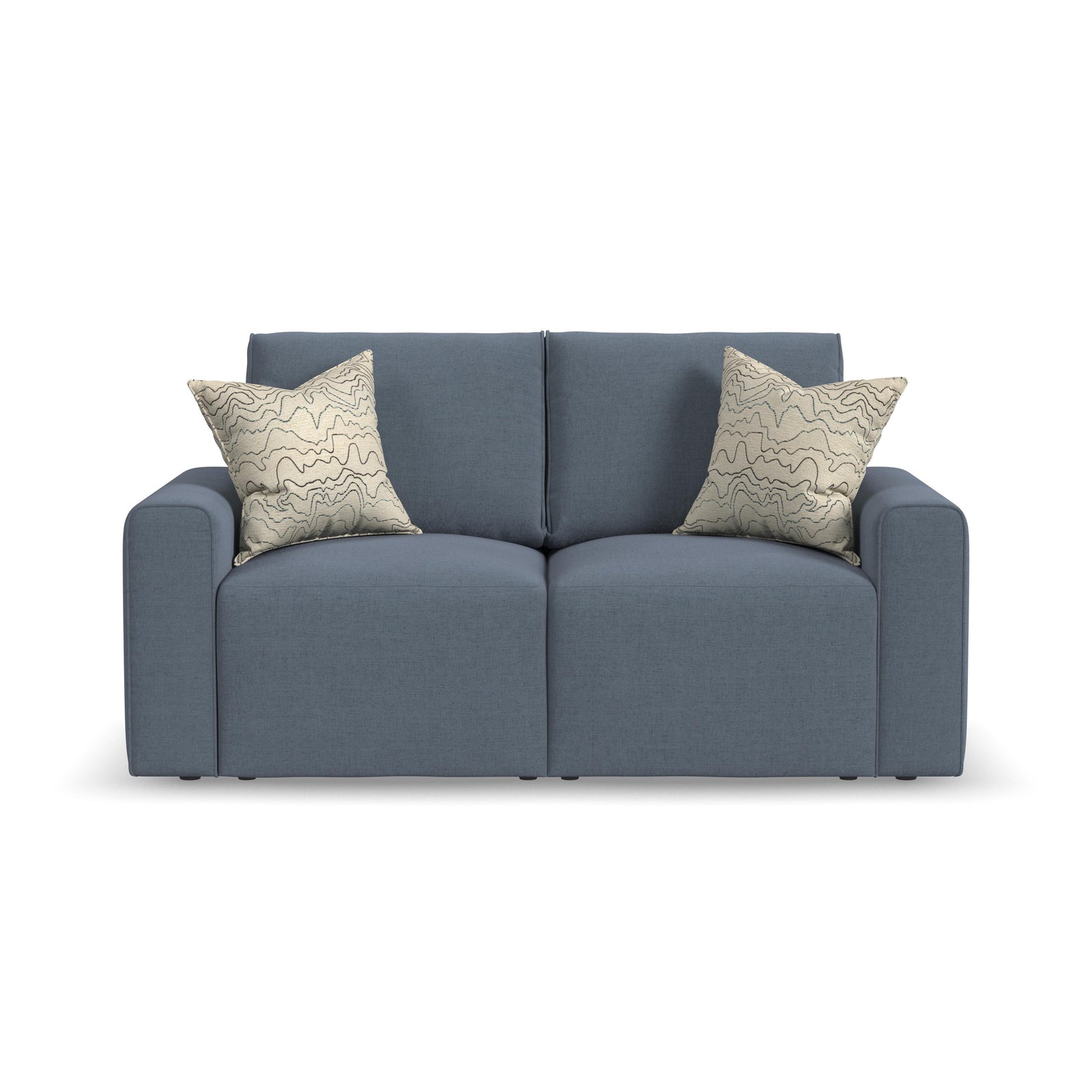 Dawson  Stationary Loveseat  Blue