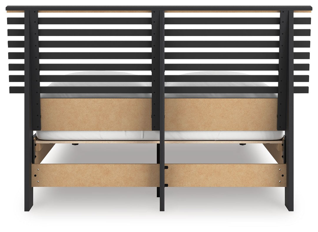 Danziar - Full Slat Panel Bed - Black by Ashley Furniture product image