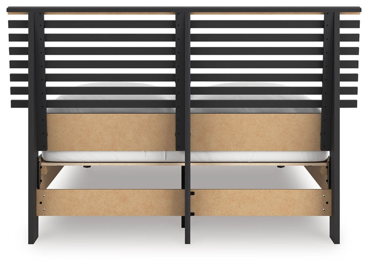 Danziar - Full Slat Panel Bed - Black by Ashley Furniture product image