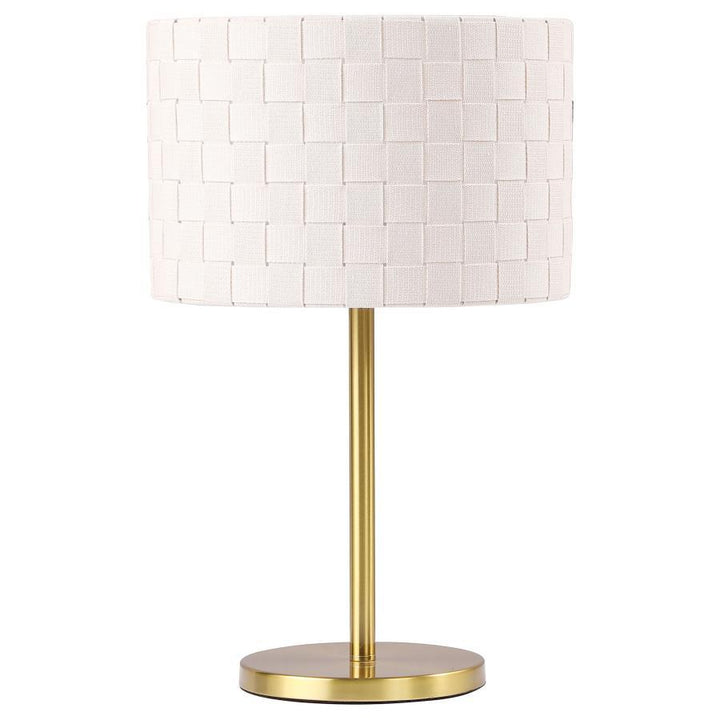 Coaster Furniture Ramiro - Drum Shade Metal Bedside Table Lamp - Gold