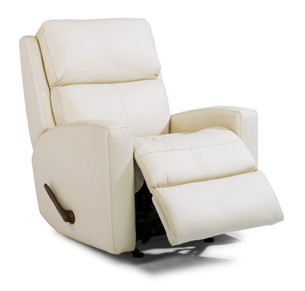 Catalina Leather Rocking Recliner Beige