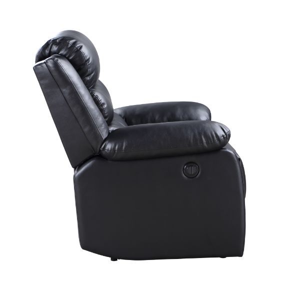 Eilbra - Power Motion Recliner - Black Synthetic Leather