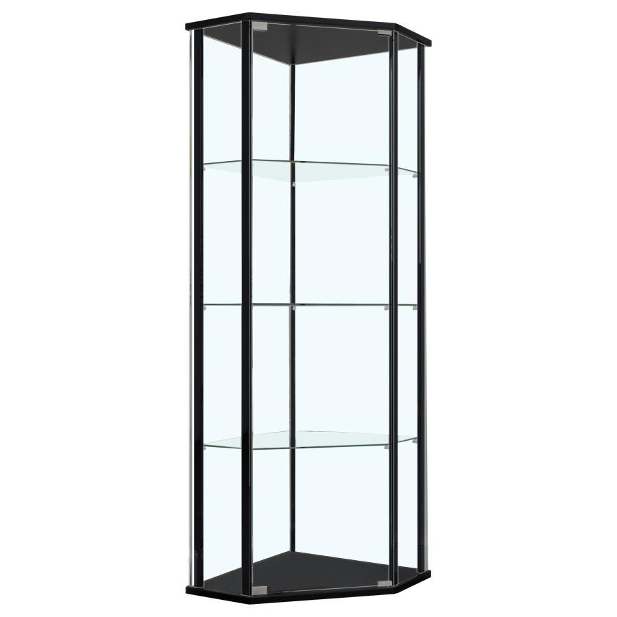 Coaster Furniture Zenobia - 4-Shelf Curio Cabinet Display Case - Black