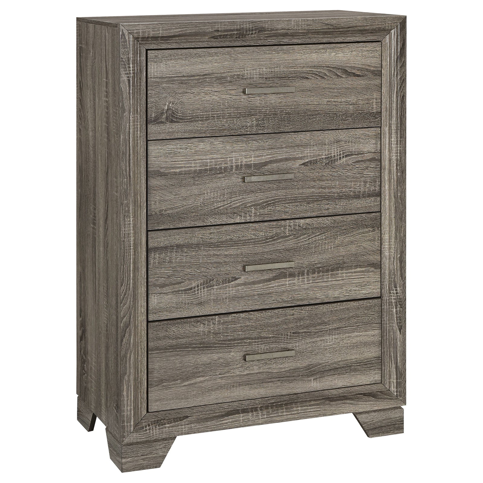 Coaster Furniture Wright - 4-Drawer Chest Of Drawers - Brown Oak