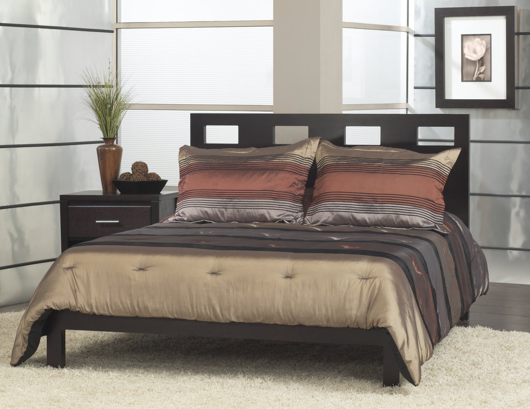 Modus Furniture Rv23F3 Riva Wood Platform Bed In Espresso