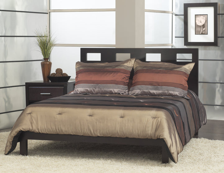 Modus Furniture Rv23F5 Riva Wood Platform Bed In Espresso