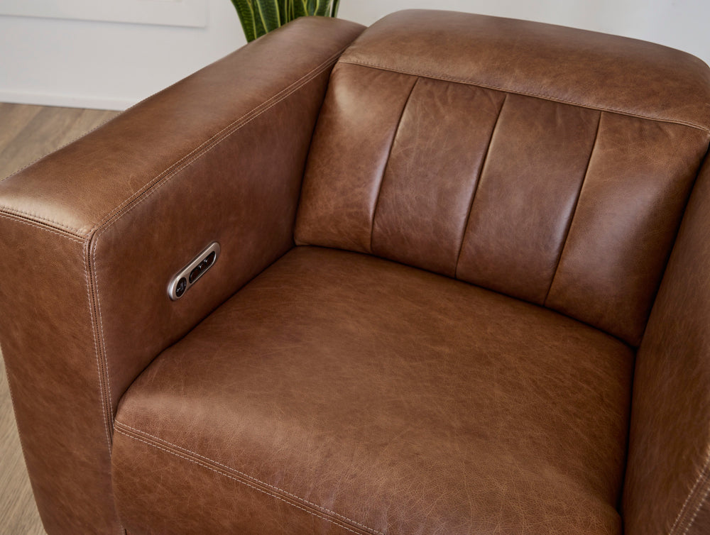 Austin Power Recliner With Power Headrest Chestnut