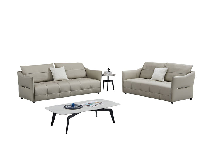 EK - Y1007 - SF Top Grain Genuine Leather Sofa Leather Sofa modern furniture Contempo Furniture