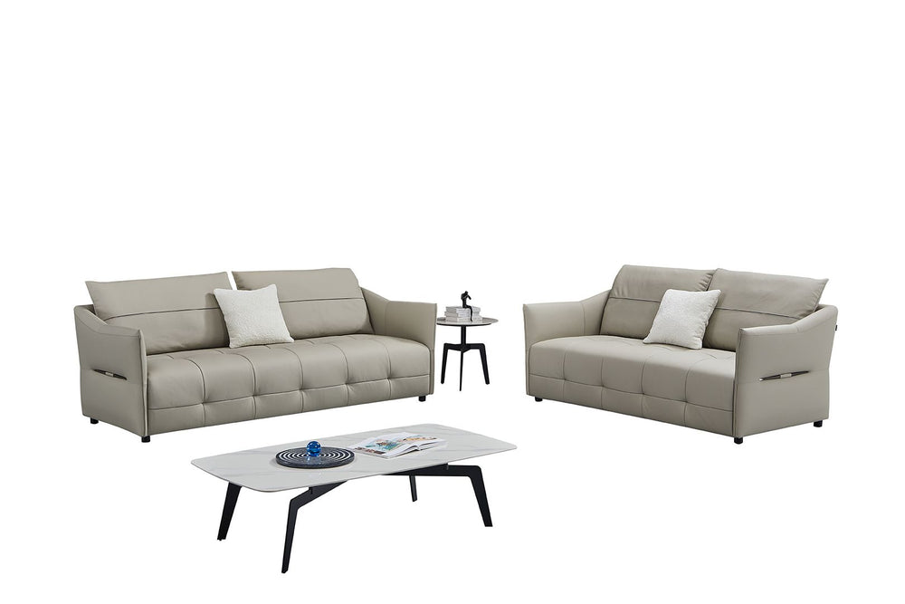EK - Y1007 - SF Top Grain Genuine Leather Sofa Leather Sofa modern furniture Contempo Furniture