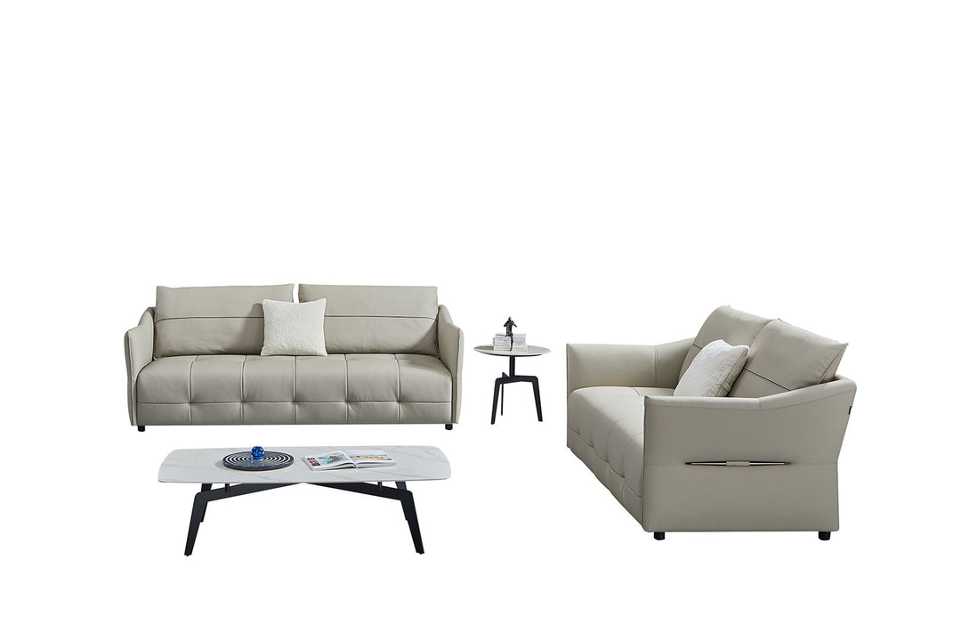EK - Y1007 - SF Top Grain Genuine Leather Sofa Leather Sofa modern furniture Contempo Furniture